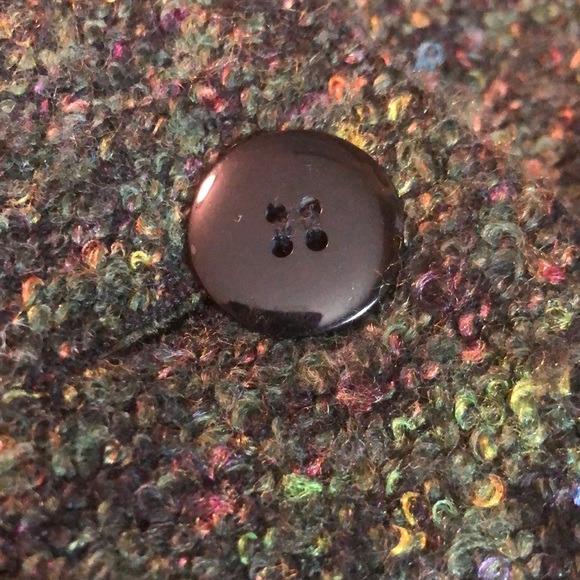 Vtg SAG HARBOR size 10 Boucle nubby KNIT Plaid & Rainbow Fully Lined Career NEW - Picture 15 of 16